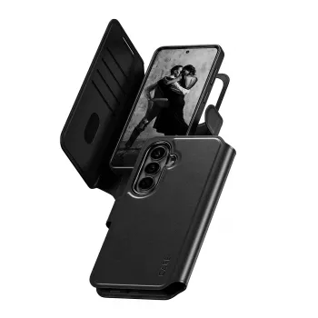 PanzerGlass CARE Funda cartera 2 en 1 con Qi para Samsung Galaxy S26, funda transparente