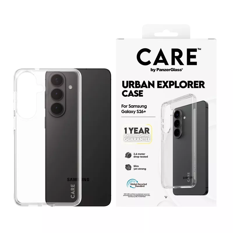 PanzerGlass CARE™ by ® Urban Explorer funda transparente Samsung Galaxy S26+
