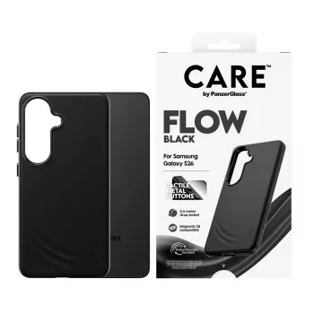 PanzerGlass CARE™ by ® Flow Case negro con Qi Samsung Galaxy S26