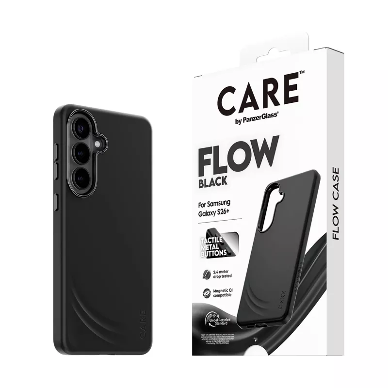 PanzerGlass CARE™ by ® Flow Case negro con Qi Samsung Galaxy S26+