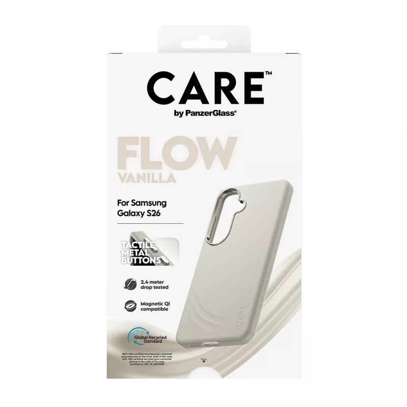 PanzerGlass CARE™ by ® Flow Case Vanilla con Qi Samsung Galaxy S26