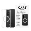 Funda protectora PanzerGlass CARE Samba transparente con Qi blanco para Samsung Galaxy S26