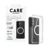 Funda protectora PanzerGlass CARE Samba transparente con Qi blanco para Samsung Galaxy S26