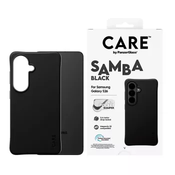PanzerGlass CARE™ by ® Samba Case negro con Qi Samsung Galaxy S26