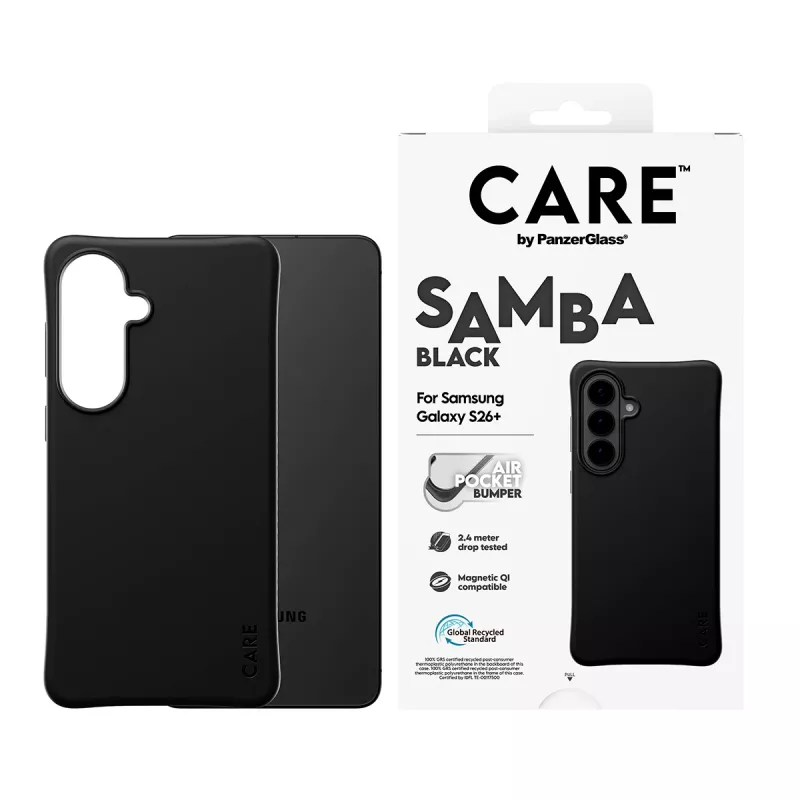 PanzerGlass CARE™ by ® Samba Case negro con Qi Samsung Galaxy S26+