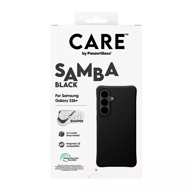 PanzerGlass CARE™ by ® Samba Case negro con Qi Samsung Galaxy S26+