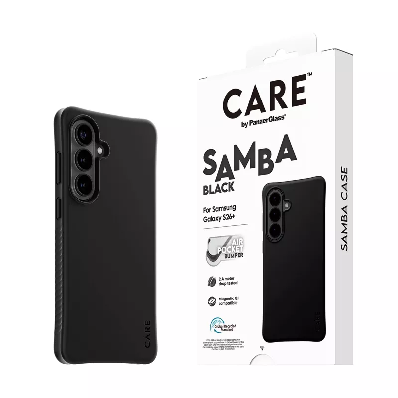 PanzerGlass CARE™ by ® Samba Case negro con Qi Samsung Galaxy S26+