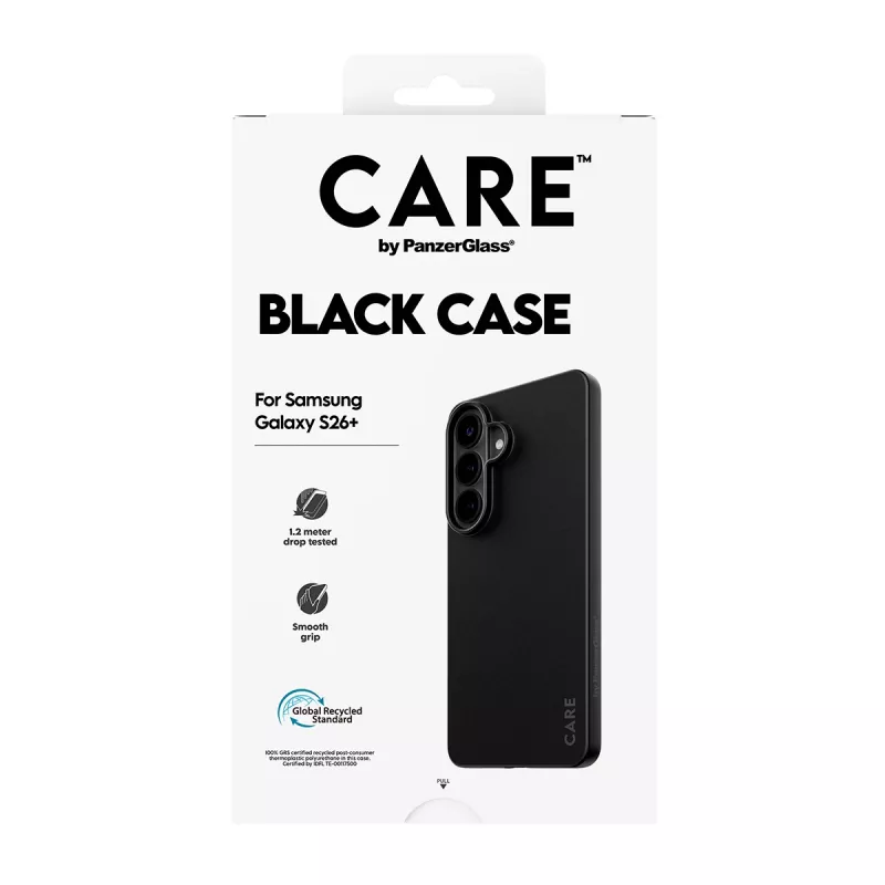 Funda de TPU para Samsung Galaxy S26+ de PanzerGlass CARE™ – negro