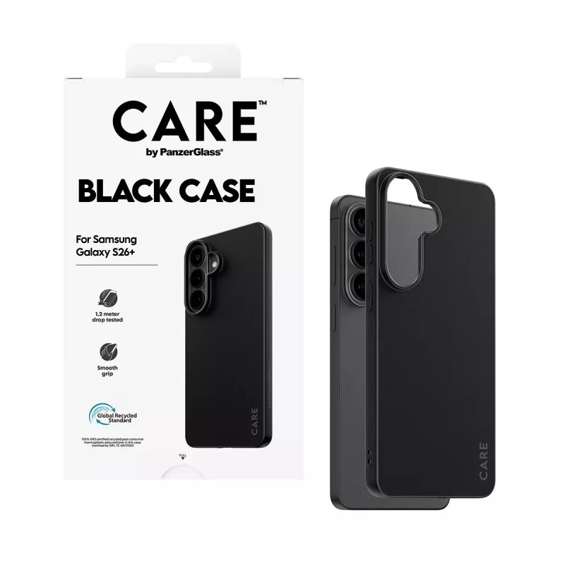 Funda de TPU para Samsung Galaxy S26+ de PanzerGlass CARE™ – negro