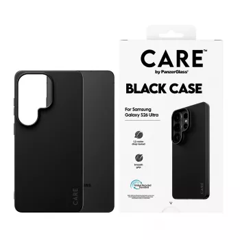 Funda de TPU PanzerGlass CARE™ para Samsung Galaxy S26 Ultra — negro