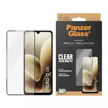 Protector de pantalla PanzerGlass® Motorola Moto G06 | Moto G06 POWER | Ultra-Wide Fit