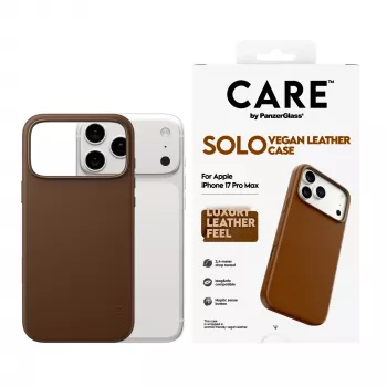 Funda para móvil PanzerGlass CARE Solo Case marrón para Apple iPhone 17 Pro Max, funda, marrón