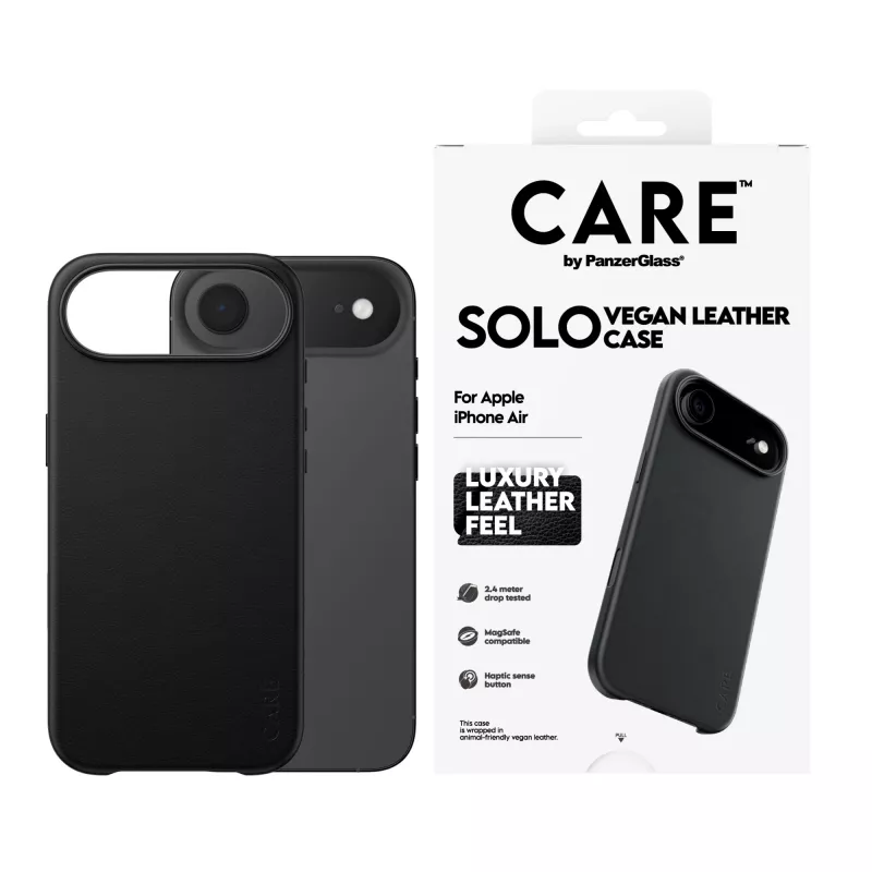 Funda protectora PanzerGlass CARE Solo para Apple iPhone Air, negro