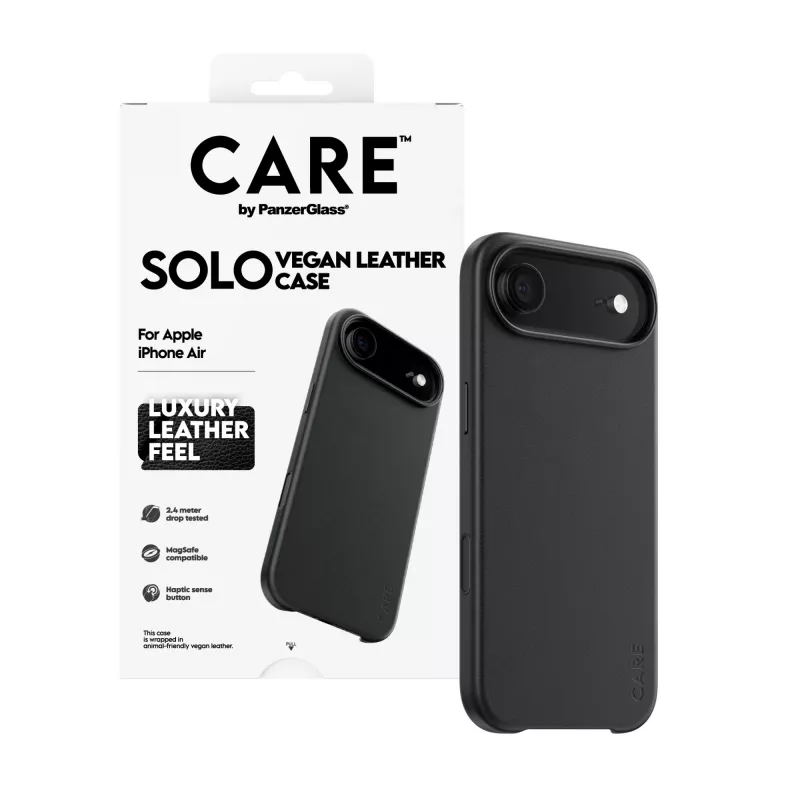 Funda protectora PanzerGlass CARE Solo para Apple iPhone Air, negro