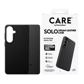 Funda protectora PanzerGlass CARE Solo Case para Samsung Galaxy S26+ – negro, compatible con Galaxy S26+