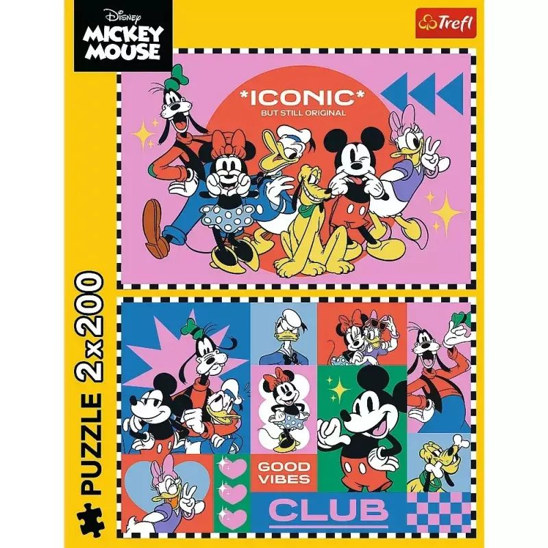 Puzzle TREFL Puzzle 2x200 piezas «Time with Friends Miki Donald» — 2 puzzles, de 200 piezas cada uno