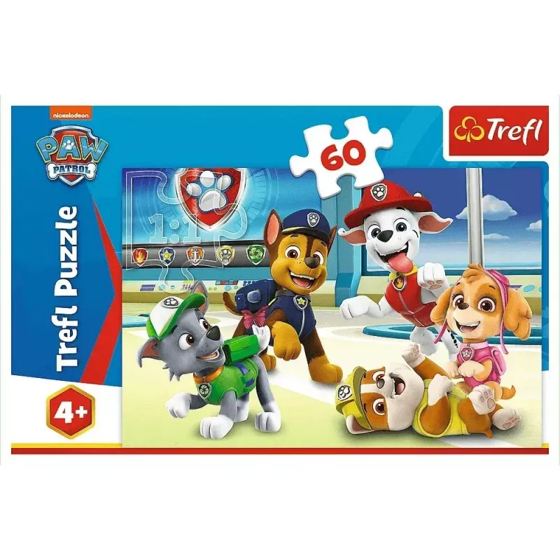 Puzle TREFL Paw Patrol — 60 piezas, puzle para niños, piezas de cartón