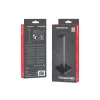 Soporte para auriculares GENESIS NGM-2232 ABS aluminio TPU negro gris