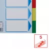 Pestañas de registro ESSELTE 5 piezas A5 polipropileno de colores, para archivar e indexar
