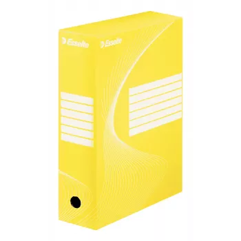 Archivador de caja Esselte Vivida FSC® BOXY 100 mm, amarillo, A4, horizontal/vertical, 100 mm, 352 mm, 250 mm