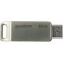 Goodram ODA3 unidad flash USB 16 GB USB Type-A / USB Type-C 3.2 Gen 1 (3.1 Gen 1) plateada