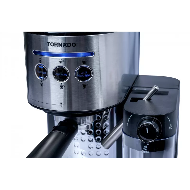 TORNADO TCM-14125 | Cafetera compacta, compatible con portafiltros y cápsulas ESE