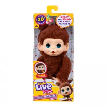 Moose Toys Little Live Pets My Baby Monkey 'Chikki Cherry', niño/niña, 2 año(s), con sonido