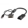 Vertiv Avocent MPUIQ-VMCDV adaptador de interfaz KVM DVI, USB 2.0 negro