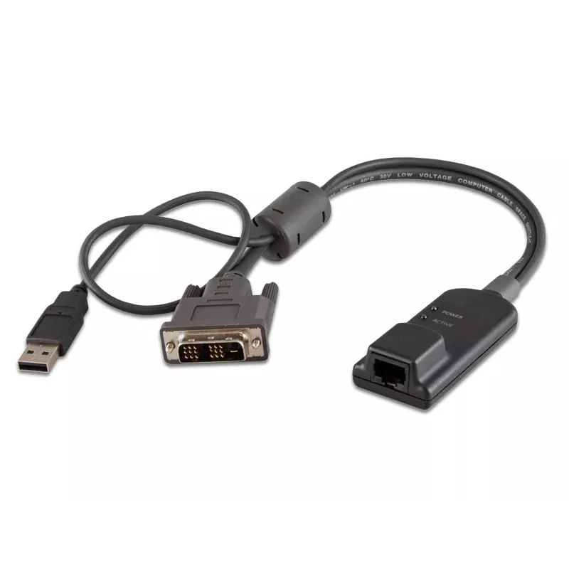 Vertiv Avocent MPUIQ-VMCDV adaptador de interfaz KVM DVI, USB 2.0 negro