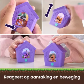Bitzee, casa interactiva de perro de juguete con 15 cachorros en su interior, sala de juegos 3D, reacciona al tacto, mascota digital de juguete para niñas y niños a partir de 5 años