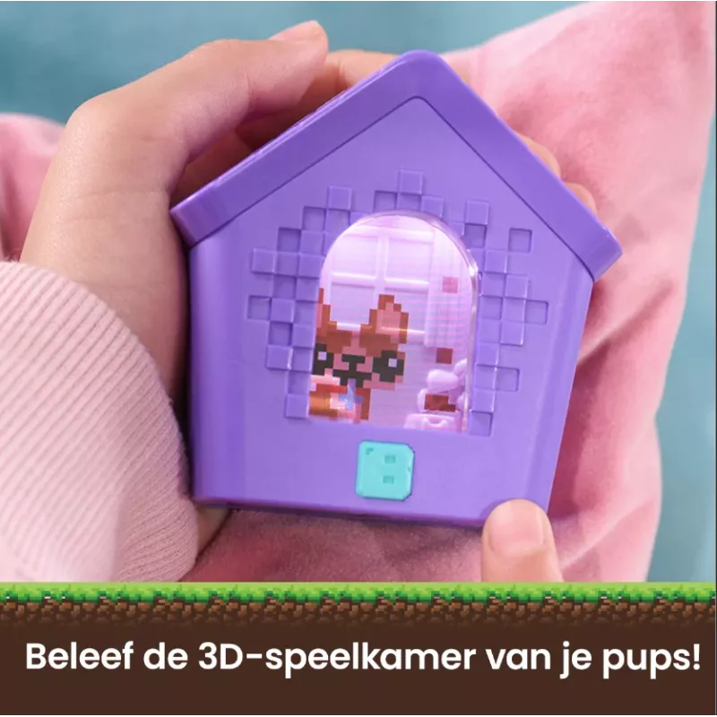Bitzee, casa interactiva de perro de juguete con 15 cachorros en su interior, sala de juegos 3D, reacciona al tacto, mascota digital de juguete para niñas y niños a partir de 5 años