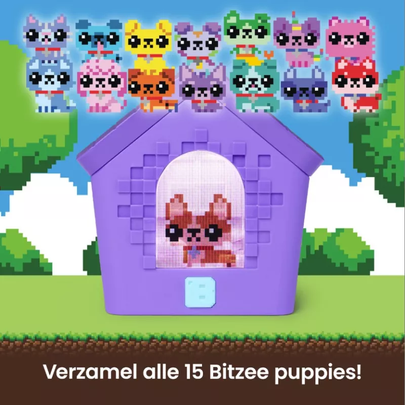 Bitzee, casa interactiva de perro de juguete con 15 cachorros en su interior, sala de juegos 3D, reacciona al tacto, mascota digital de juguete para niñas y niños a partir de 5 años