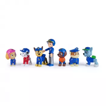 PAW Patrol Search & Rescue pack de equipo con 7 figuras coleccionables, incluye a Ryder y 6 cachorros, juguete para niños y niñas a partir de 3 años