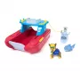 PAW Patrol vehículo Sea Patroller con figura de Chase y tiburón, 2 modos de patrulla, juguete para niños y niñas a partir de 3 años
