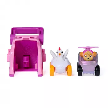 PAW Patrol Skye Pup Squad Launchers con vehículo de Chickaletta pack de 2, juguete para niños y niñas a partir de 3 años