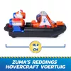 PAW Patrol: Search & Rescue, Zuma Rescue Hovercraft vehículo acuático con 2 figuras, barco de juguete con acción de retroceso, juguete para niños y niñas a partir de 3 años