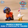 PAW Patrol: Search & Rescue, Zuma Rescue Hovercraft vehículo acuático con 2 figuras, barco de juguete con acción de retroceso, juguete para niños y niñas a partir de 3 años