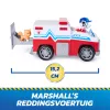 PAW Patrol: Search & Rescue, Marshall Rescue Responder vehículo con 2 figuras, camión de juguete con acción de retroceso, juguete para niños y niñas a partir de 3 años