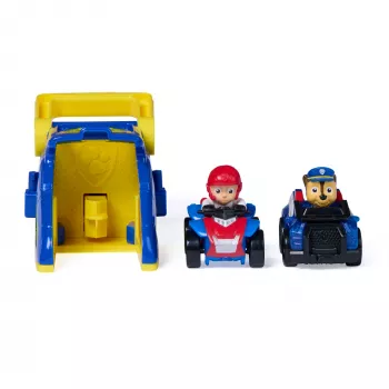 PAW Patrol Chase Pup Squad Launchers con vehículo de Ryder pack de 2, juguete para niños y niñas a partir de 3 años