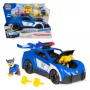 PAW Patrol: Search & Rescue, Chase Launch 'N' Rescue Cruiser con figura y 2 proyectiles, luces, sonidos y lanzador oculto, juguete para niños y niñas a partir de 3 años