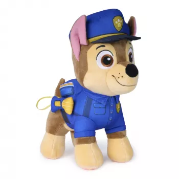 PAW Patrol: Search and Rescue Chase, peluche con accesorio linterna, juguete preescolar, juguete infantil para niños y niñas, a partir de 3 años, 25,4 cm