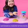 Kinetic Sand, set de juego batidora de smoothies, relleno de cesta de Pascua, incluye 14 oz de arena moldeable, herramientas y molde de helado, juguete de comida de juguete