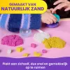 Kinetic Sand, set de juego batidora de smoothies, relleno de cesta de Pascua, incluye 14 oz de arena moldeable, herramientas y molde de helado, juguete de comida de juguete