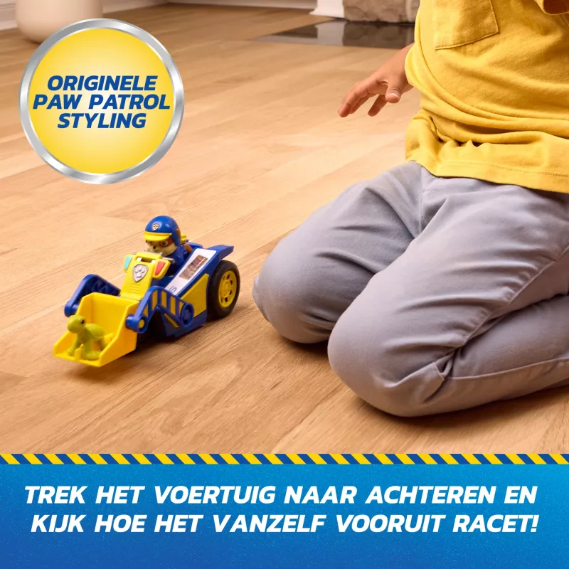 PAW Patrol: Search & Rescue, Rubble Rescue Bulldozer vehículo con 2 figuras, coche de policía de juguete con acción de retroceso, juguete para niños y niñas a partir de 3 años