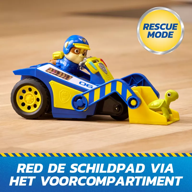 PAW Patrol: Search & Rescue, Rubble Rescue Bulldozer vehículo con 2 figuras, coche de policía de juguete con acción de retroceso, juguete para niños y niñas a partir de 3 años