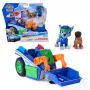 PAW Patrol: Search & Rescue, Rocky Rescue Recycler vehículo con 2 figuras, coche de juguete con acción de retroceso, juguete para niños y niñas a partir de 3 años