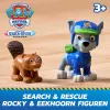PAW Patrol: Search & Rescue, Rocky Rescue Recycler vehículo con 2 figuras, coche de juguete con acción de retroceso, juguete para niños y niñas a partir de 3 años
