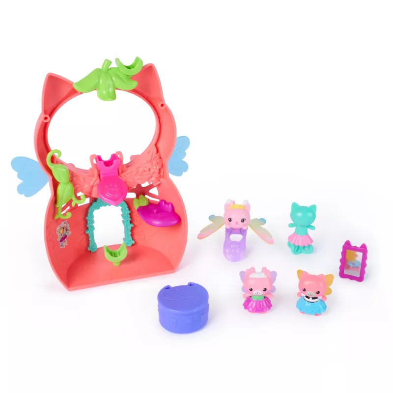 Gabbys Puppenhaus Feenlandia, Kitty Feen Schwing-flieg-riffes set de juego con 12 piezas y anillo Schwing-flieg-riff exclusivo, juguete para niñas y niños a partir de 3 años