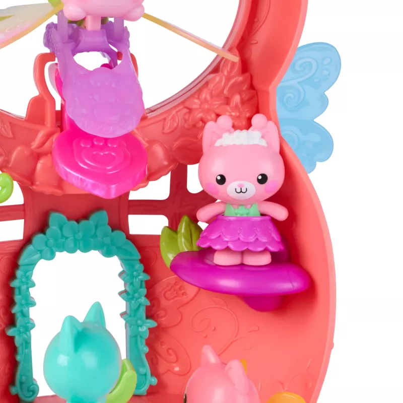 Gabbys Puppenhaus Feenlandia, Kitty Feen Schwing-flieg-riffes set de juego con 12 piezas y anillo Schwing-flieg-riff exclusivo, juguete para niñas y niños a partir de 3 años