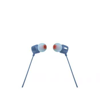 JBL Tune 110 BLUE, Con cable, 20 - 20000 Hz, Música, Auriculares, Azul